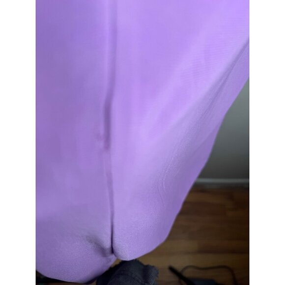 NWT Mac Duggal 27041 V-Neck Mini Lilac Dress Long Sleeves Jersey Stretch Size 8 - Picture 6 of 6